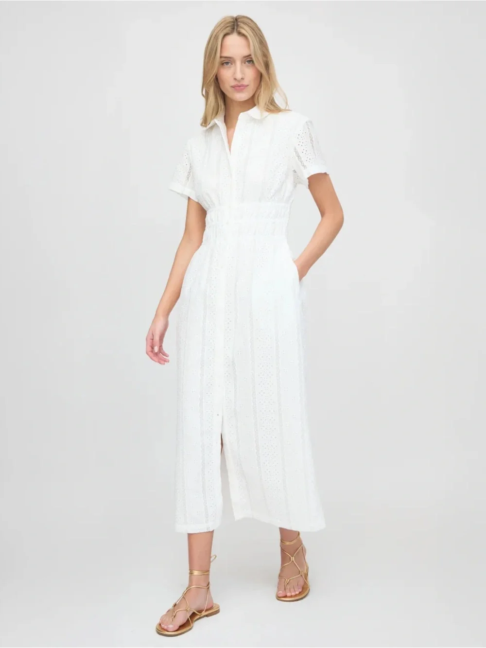hill house white dress The Louisa Nap | Eyelet - fully lined fabric made from cotton Hill House Home White Lace